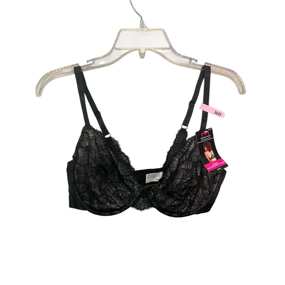 Maidenform Self Expressions Underwire Convertible Bra SE9700 Black Size 36D NWT